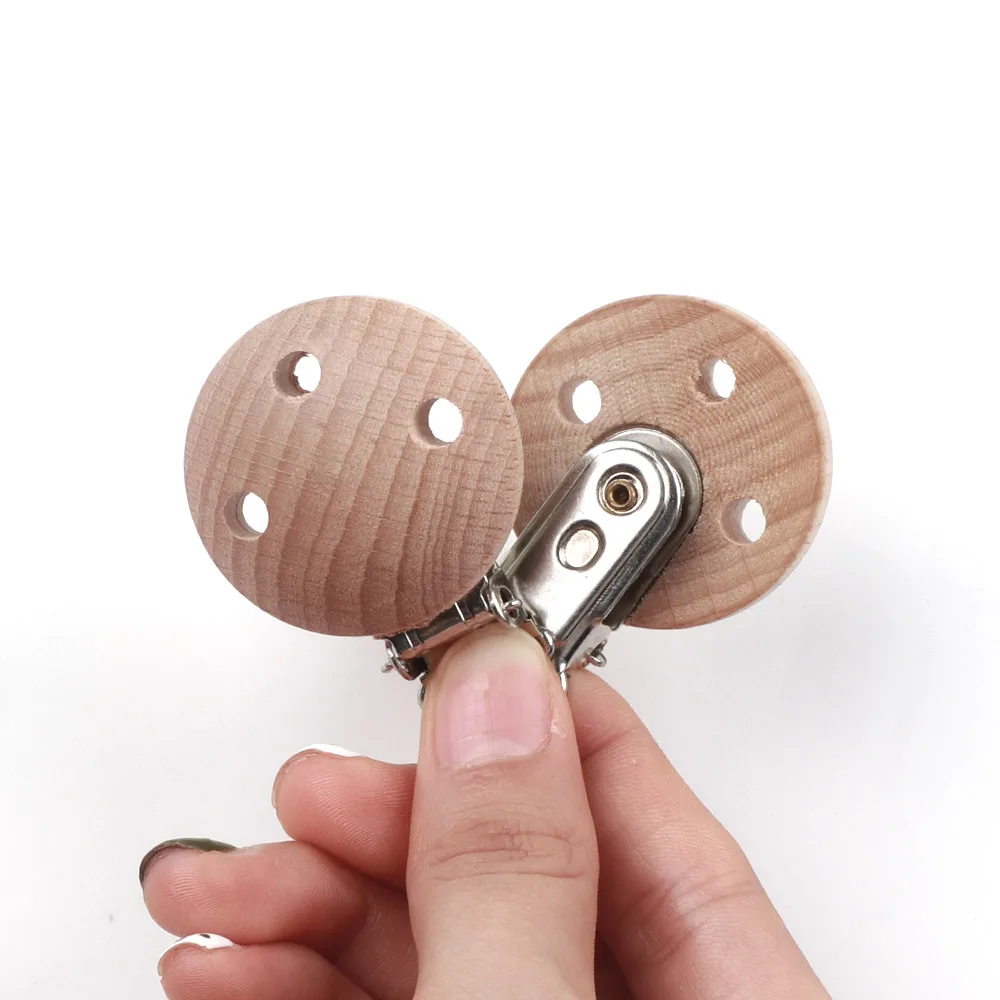 TYRY. HU 20 шт. деревянные зажимы для пустышки DIY зажимы для пустышки цепочки для изготовления деревянные зажимы для пустышки держатель ручной работы для зубов - Цвет: 20pc
