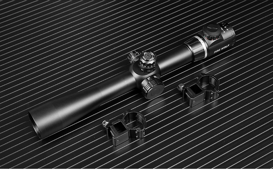 Fire Wolf 4-14X40 Красный Зеленый Крест круглая линия тактика прицел охотничий оптический прицел винтовка водонепроницаемый 500 метров прицел