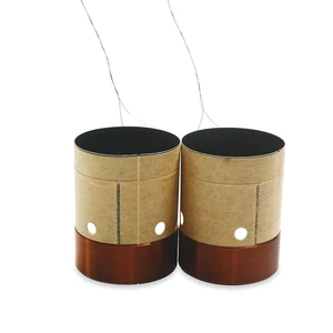 2 шт., высокотемпературная 30,5 мм, черная алюминиевая звуковая катушка BASV для басов, 8 Ом, круглый провод, сабвуфер, сабвуфер, аксессуары для ремонта динамиков