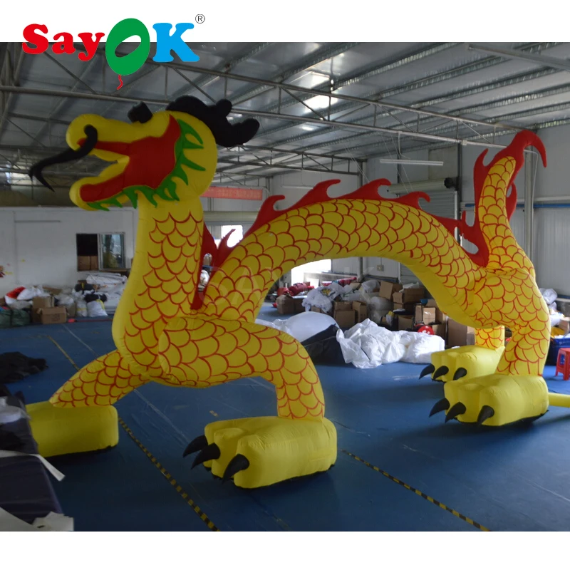 

Sayok Giant 7x4m Inflatable Dragon with Blower for Festival Advertising Promotion Exhibition Outdoor