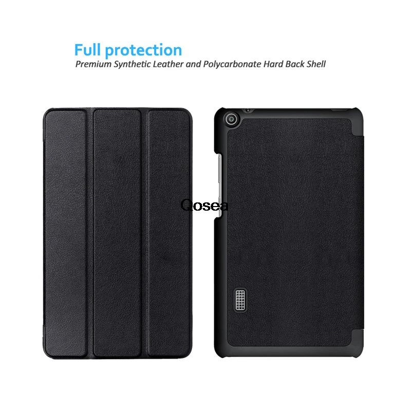 Qosea For Huawei Mediapad T3 7 BG2-W09 Luxury PU Leather Smart Stand Case 8 10.0 Tablet PC Cover |