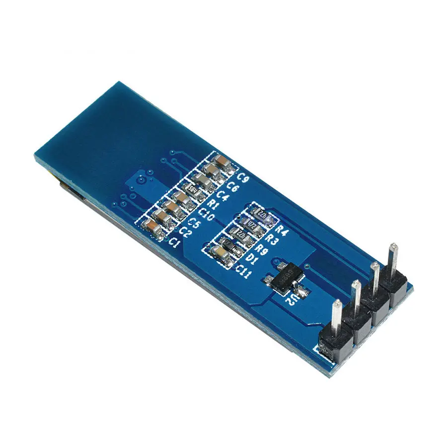 0 91 дюймов 128x32 IIC I2C синий OLED ЖК-дисплей DIY модуль SSD1306 Драйвер IC DC 3 В 5 для Arduino PIC |