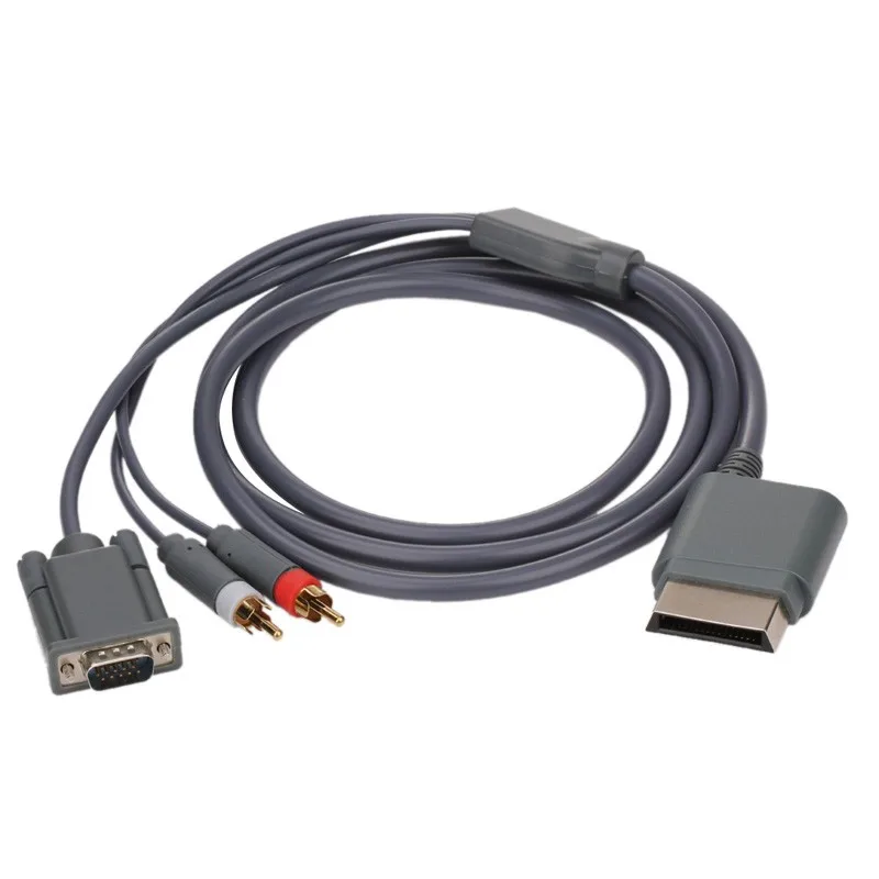 HD Тонкий Видео Аудио AV PC монитор VGA + 2 RCA аудио кабель Соединительный для Xbox 360 JLRJ88 |