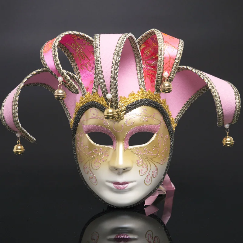 pink Для мужчин Для женщин Маскарадная маска Хэллоуин венецианские костюмы Карнавальная маска Анонимус Творческий рождественские маски для взрослых маски для костюмированной вечеринки - Цвет: pink