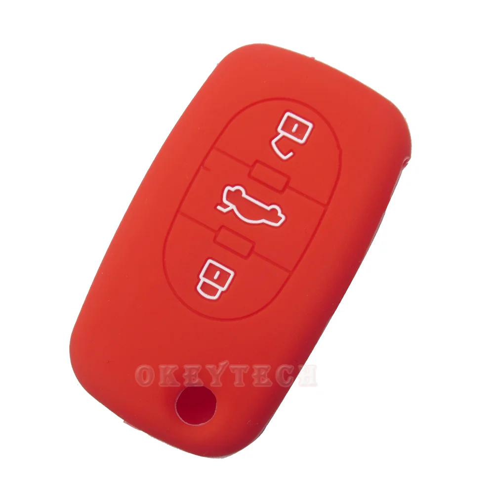 Силиконовый чехол OkeyTech с 3 кнопками откидной Складной Дистанционный силиконовый