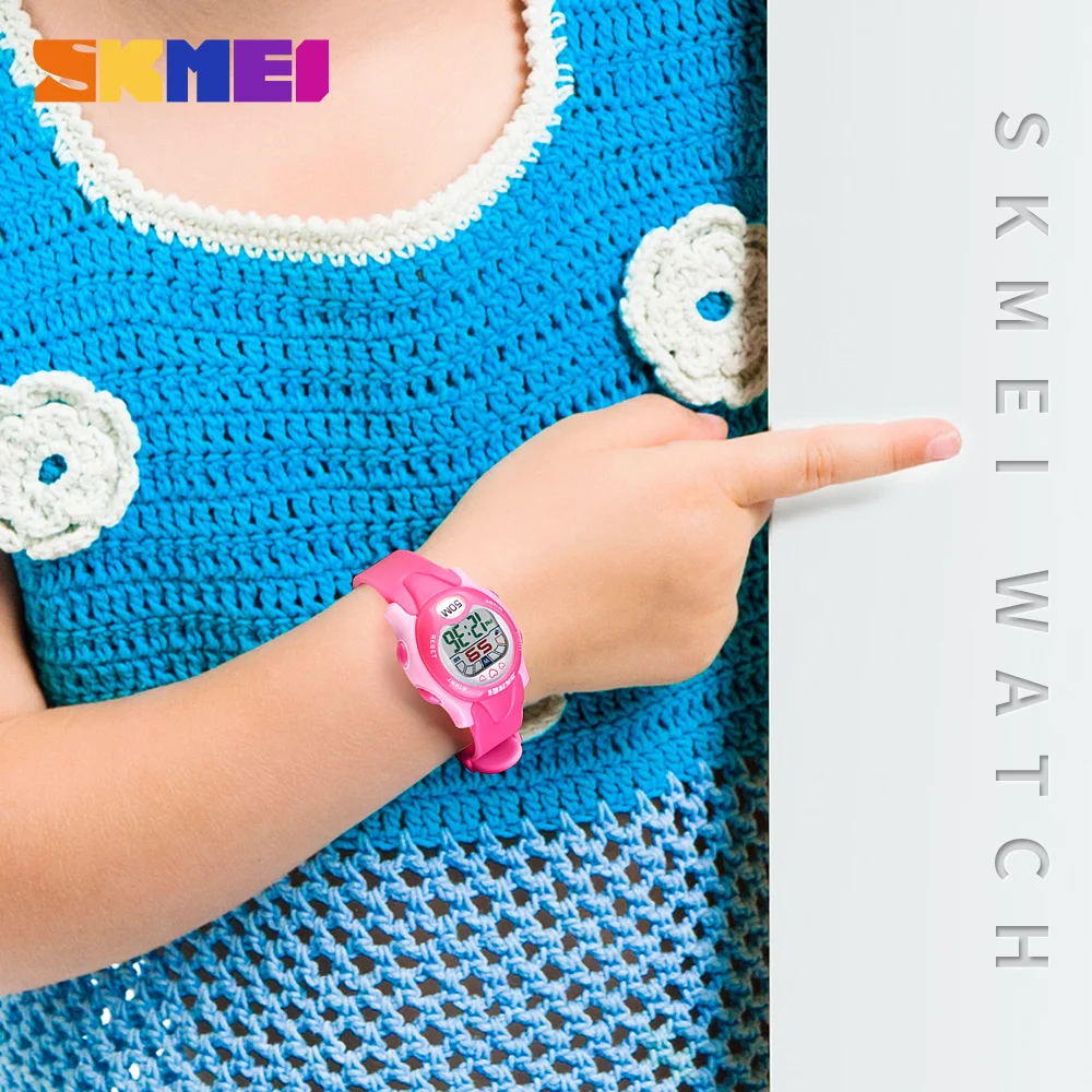 SKMEI 1478 новые водостойкие спортивные детские часы модный будильник для мальчиков