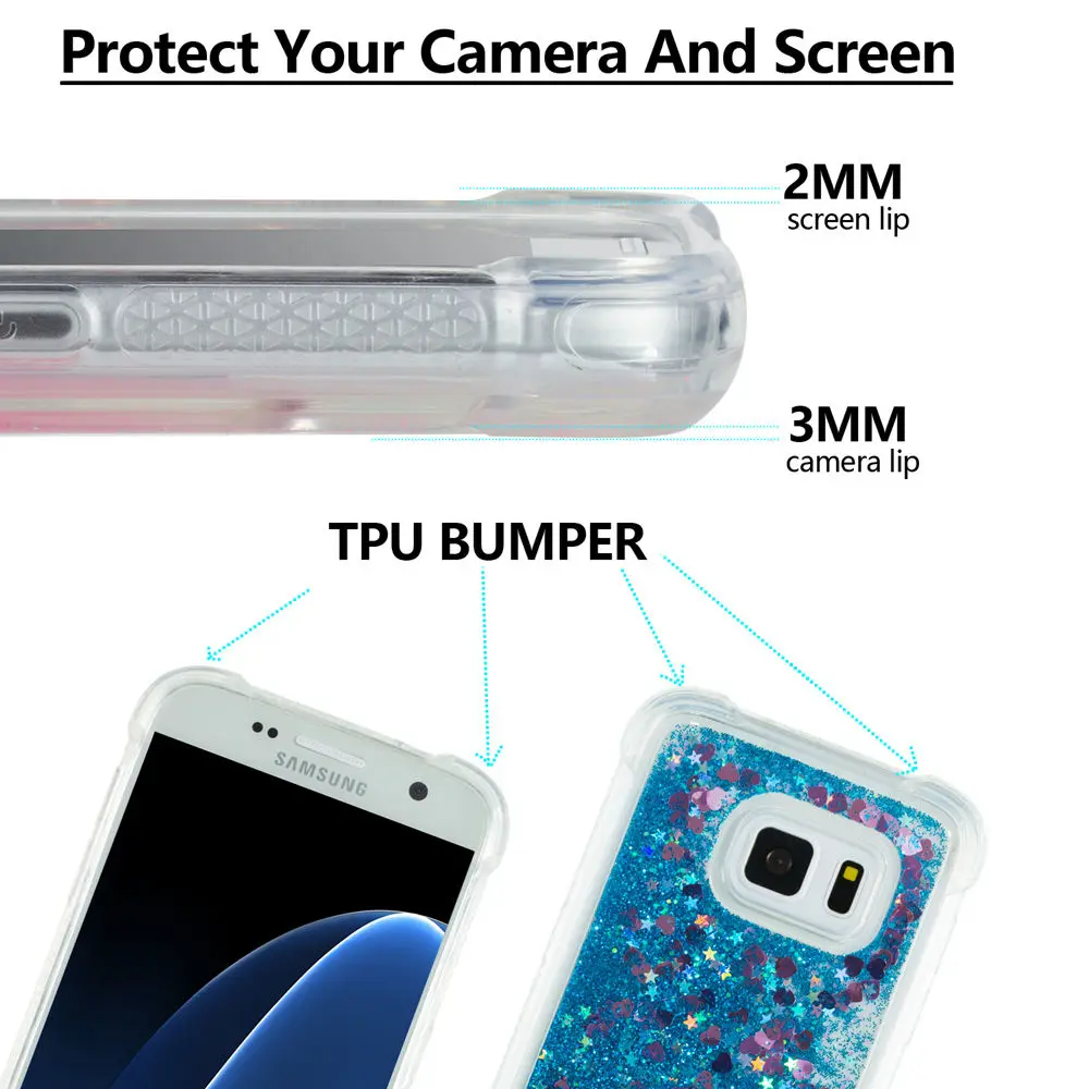 Блестящий чехол со звездами для Samsung Galaxy S7 S 7 G930 G930FD G930F SM-G930F SM-G930FD G930U мягкий из ТПУ