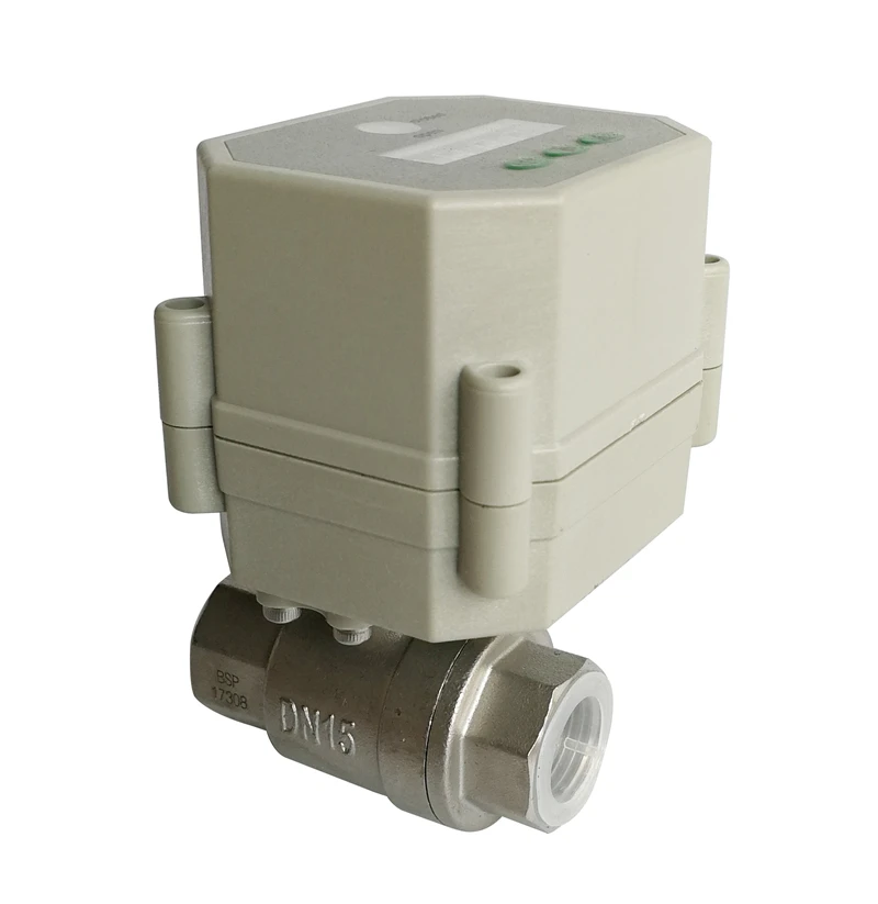 1/2 ''SS304 таймер управления светодиодным моторизованным клапаном 110V 230VAC времени