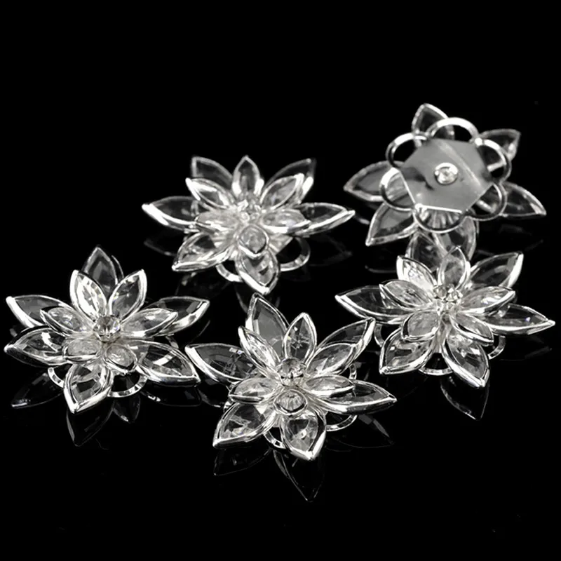 10 шт прозрачный горный хрусталь медный цветок камеи украшения ювелирные изделия