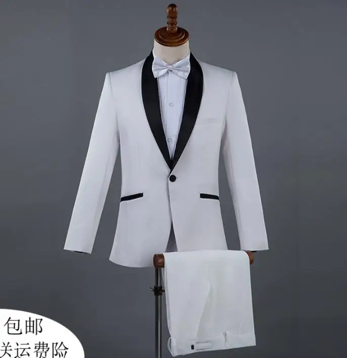 Мужской костюм для сцены в стиле певицы и звезды жениха с брюками Свадебный