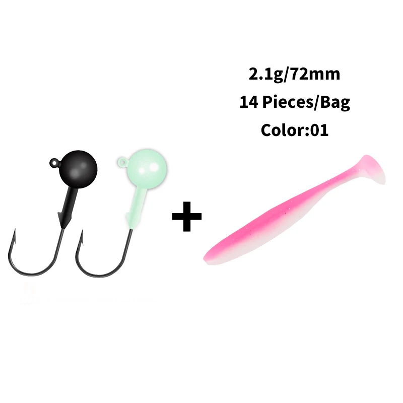 Kingdom Lead Jig Head приманки, острые Крючки 3,5 г/5,3 г/7 г/10,5 г/14 г светящиеся цветные круглые морские рыболовные снасти воблеры модель 3020 - Цвет: 8852-2.1g-01