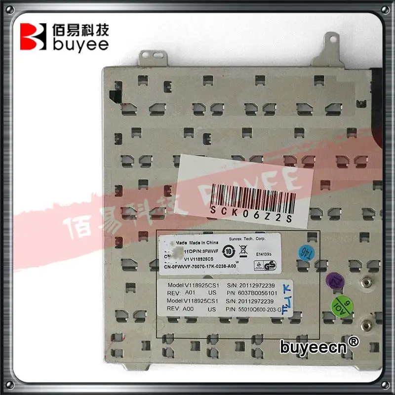 10 шт. Оригинальная клавиатура США для Dell Latitude E6420 ATG E6320 E6330 без подсветки Замена