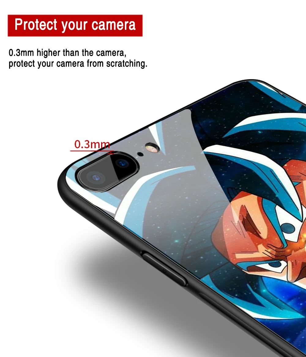 Чехол Finder для iphone XS чехол Dragon Ball Супер Saiyan чехол из закаленного стекла для iphone 6 6S 7 8 plus X XR XS MAX 11 pro max
