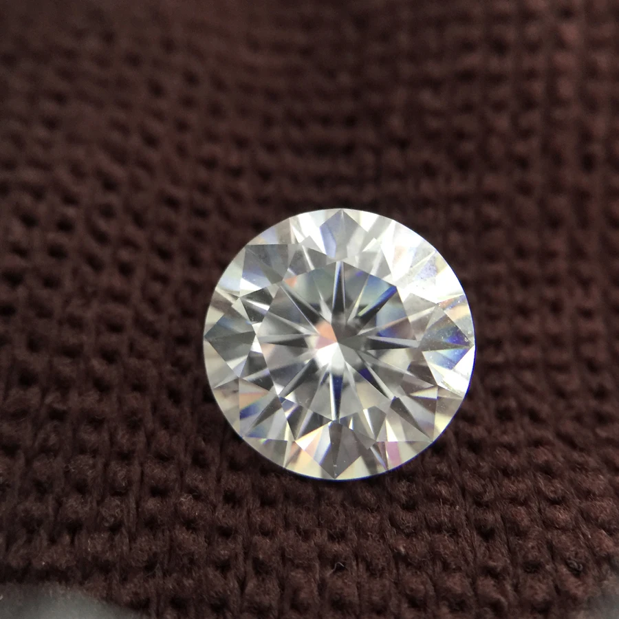 Круглые бриллиантовые огранки 4.0ct карат 10 мм цвет GH Moissanite Свободный Камень VVS1