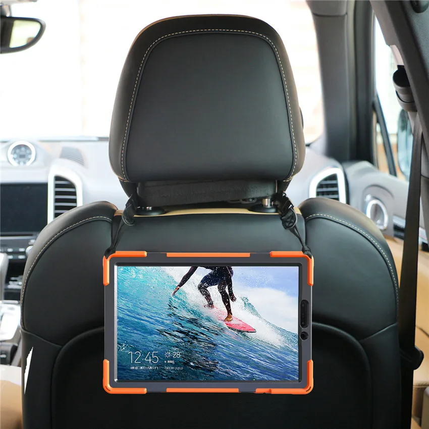 Чехол для Samsung Galaxy Tab S4 10,5 '' T830 T835 с подставкой на 360 градусов/ремешком на руку и плечевым ремнем+ 2 шт. из закаленного стекла