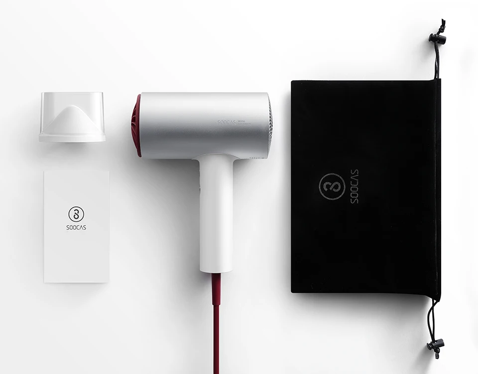 Xiaomi SOOCAS H3S отрицательный ионизирующий фен 1800 Вт Профессиональный 3 Режим из