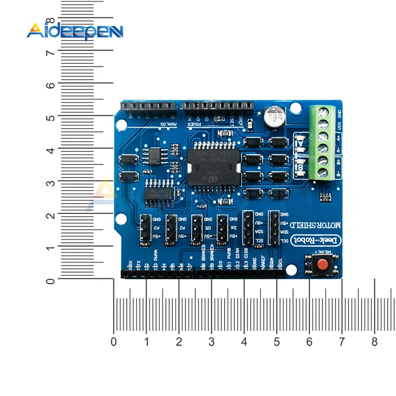 Щит двигателя L298P L298 драйвер постоянного тока R3 модуль спиральной платы 2 А