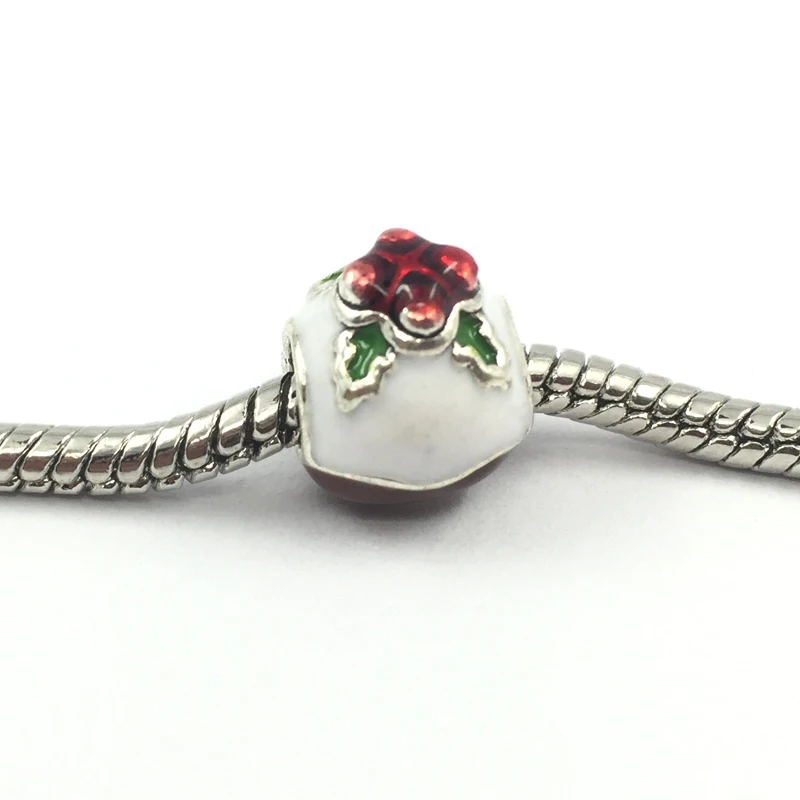 Рождественское платье с изображением рождественского цветка Европейские Бусины