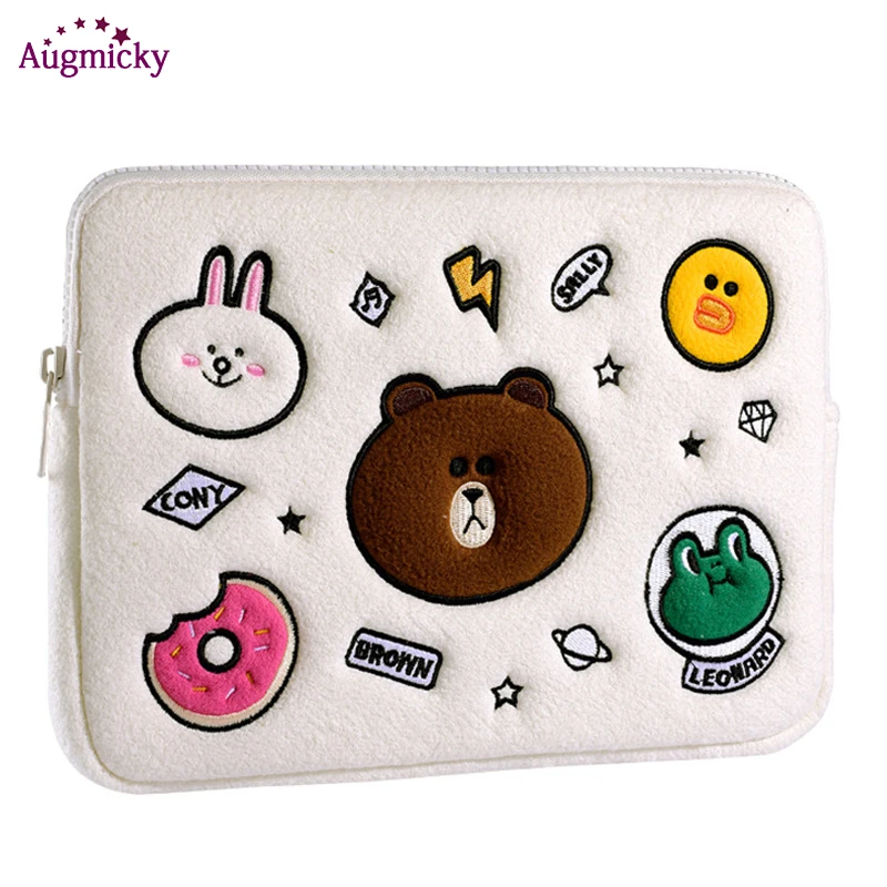 Чехол для ноутбука с милым медведем Macbook Air11 13 сумка Air Pro 15 Dell Acer Sleeve 3 14 6