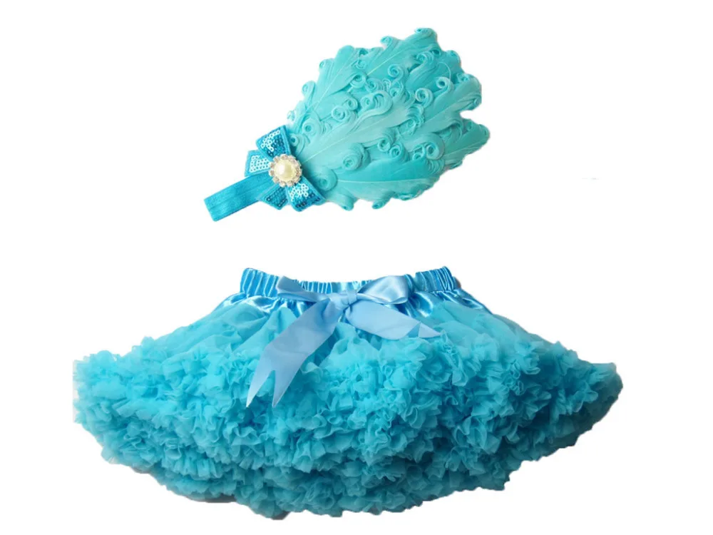 2019 Лидер продаж высокое качество наряд для девочек детские Юбка с перьями