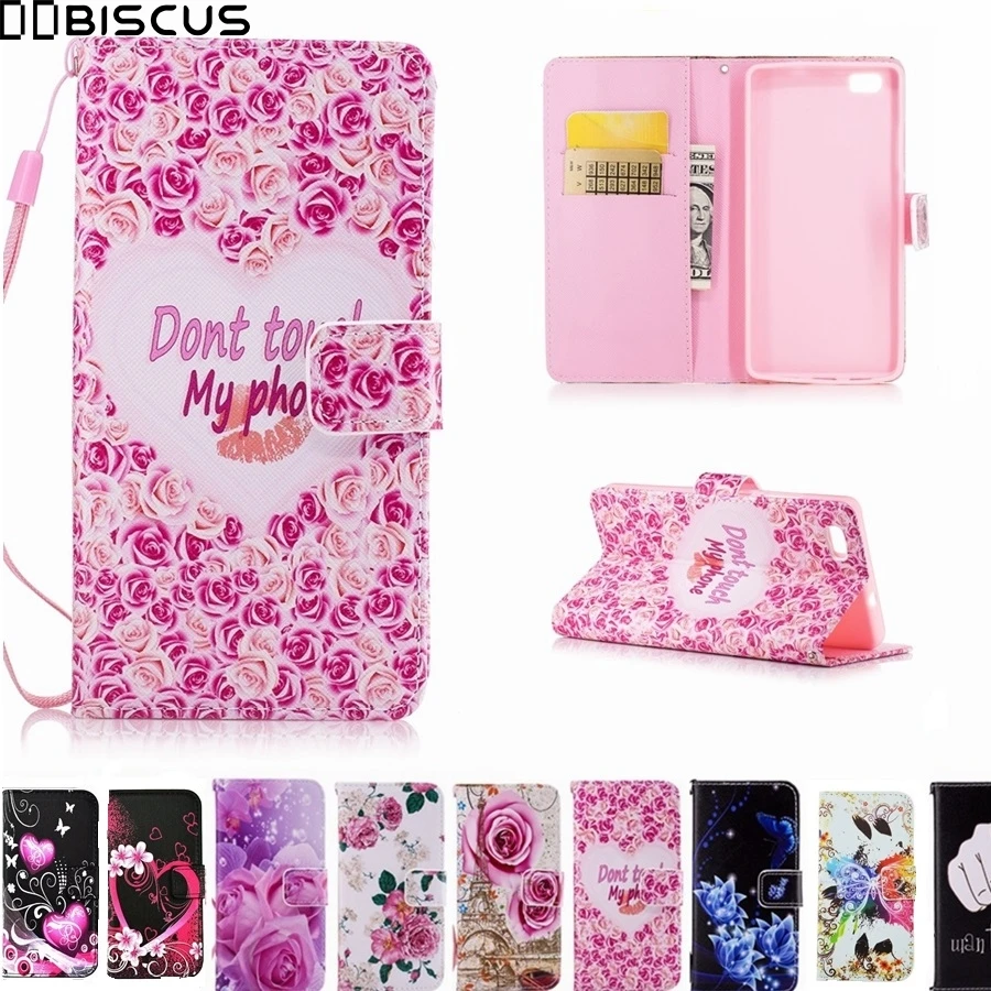 Leather Flip Wallet Soft Silicone Case For Huawei P8 Lite P8Lite Cover ALE-L21 ALE-L23 ALE-L04 ALE-L02 ALE L21 L04 L23 L02 Cases | Мобильные