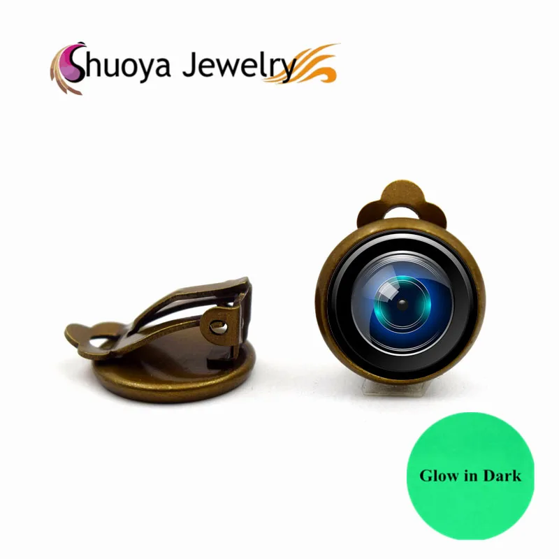 Objetivos Para cámaras Pendientes de clip S &amp Y 2017 Новая мода золото Цвет Стекло Jewelry Boucles d'oreilles для