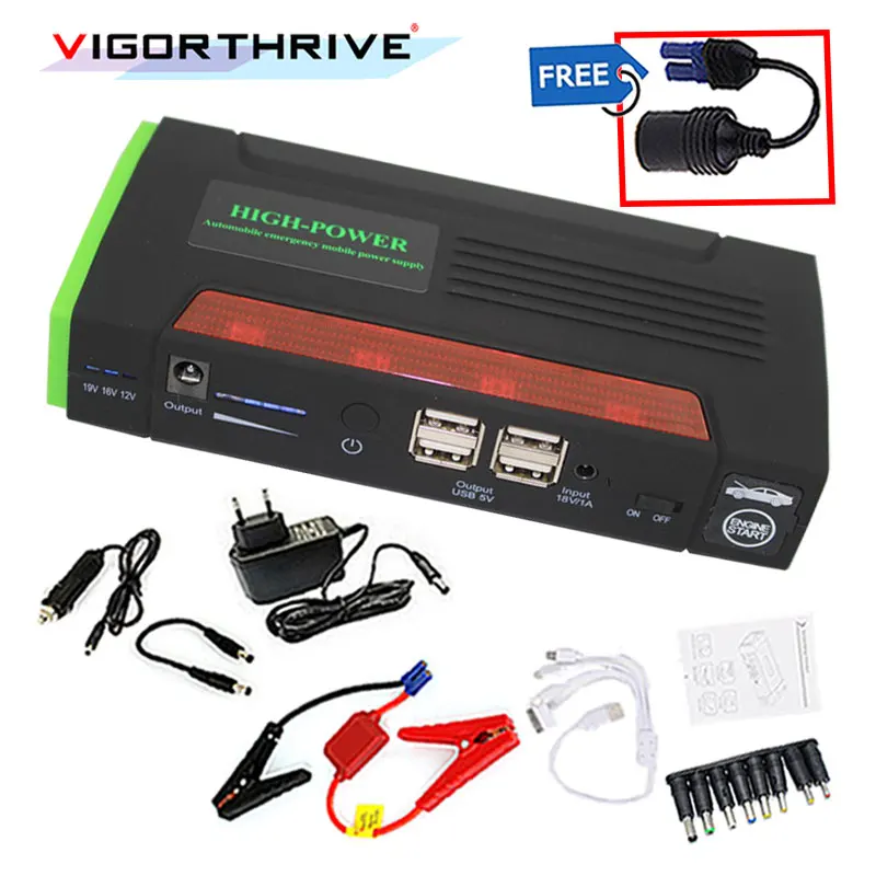 Внешний аккумулятор цифровой ЖК дисплей автомобильный стартер для