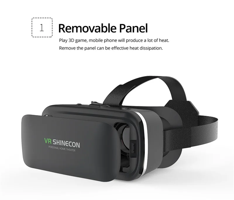 Shinecon 6,0 шлем VR Очки виртуальной реальности 3 D 3d очки гарнитура шлем для смартфонов смартфон Google картон стерео
