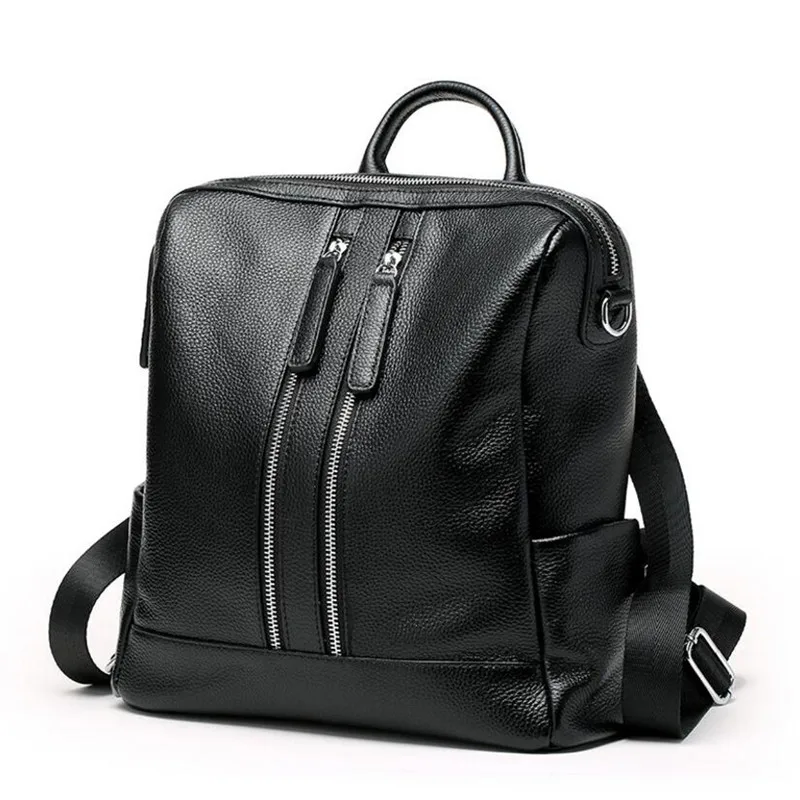 Модные рюкзаки для женщин из натуральной кожи школьная сумка девочек женские
