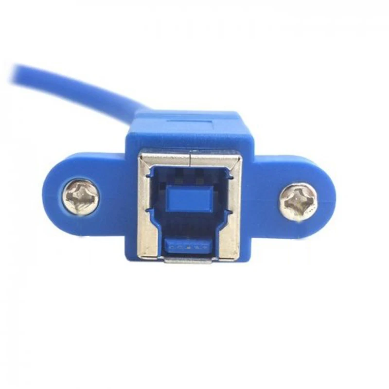 0.3 м USB 3.0 90 градусов влево под углом Micro мужчин и женщин B Панель крепление Тип