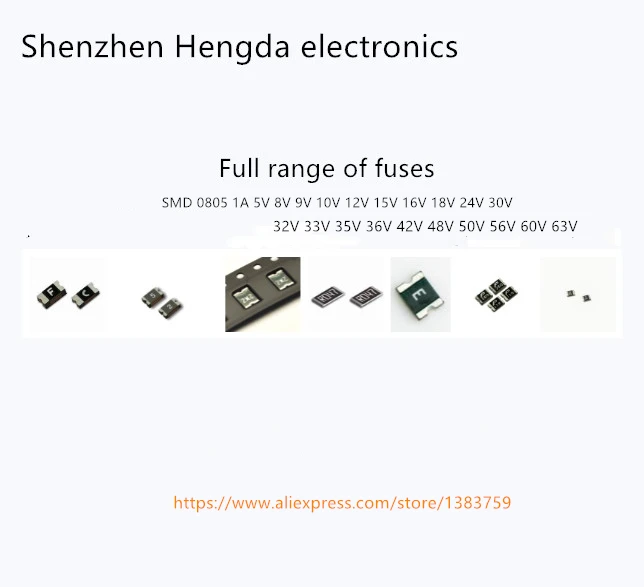 Высокое качество 100 шт Патч самовосстановления предохранитель SMD 0805 1A 5 V 6 8 9 V 10V12V 15 V 16V18V 24 30 V