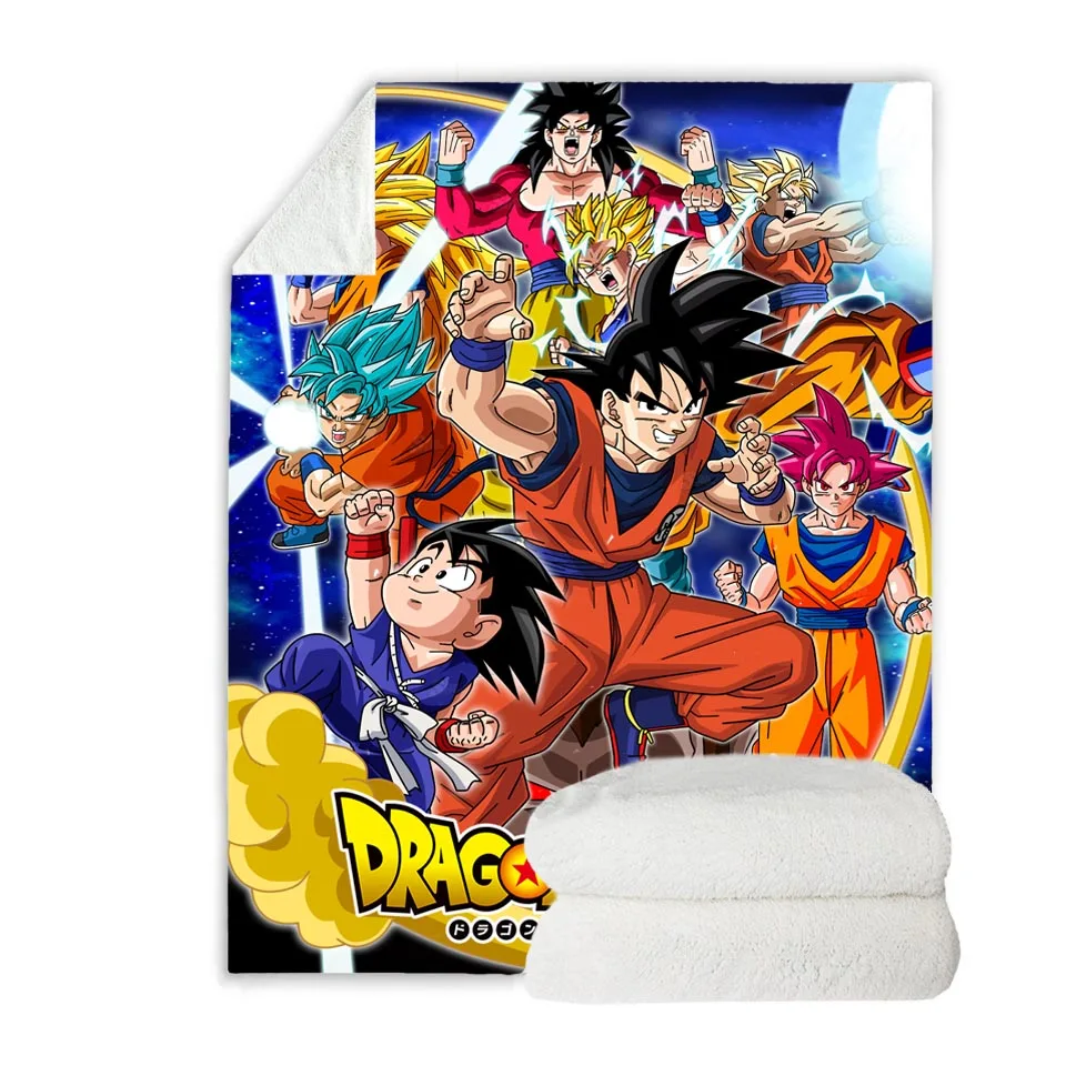 Dragon Ball пользовательские фланелевые флисовые одеяла Диван теплая кровать пледы одеяло для взрослых H малыш аниме пушистый взвешенный одеяло s 200 см