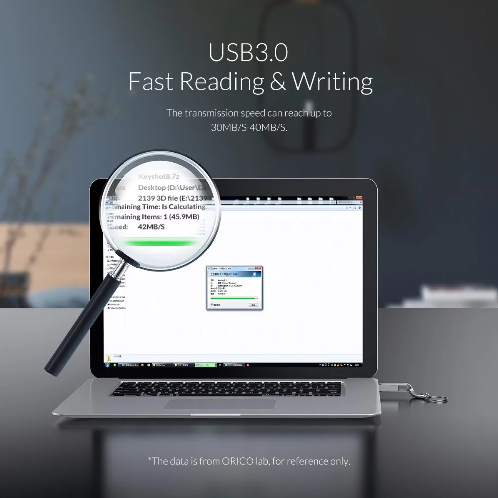 ORICO 3,0, USB флеш-накопитель, 64 ГБ, 32 ГБ, 16 ГБ, USB 3,0, металлическая флеш-память, USB флешка с кольцом для ключей, флеш-диск, флеш-накопитель, флешк