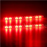 8x2 16LED беспроводной пульт дистанционного управления полицейский-светильник FlasEmergency стробоскоп гриль светильник ультра яркий стробоскоПредупреждение внешний светильник - Испускаемый цвет: Red
