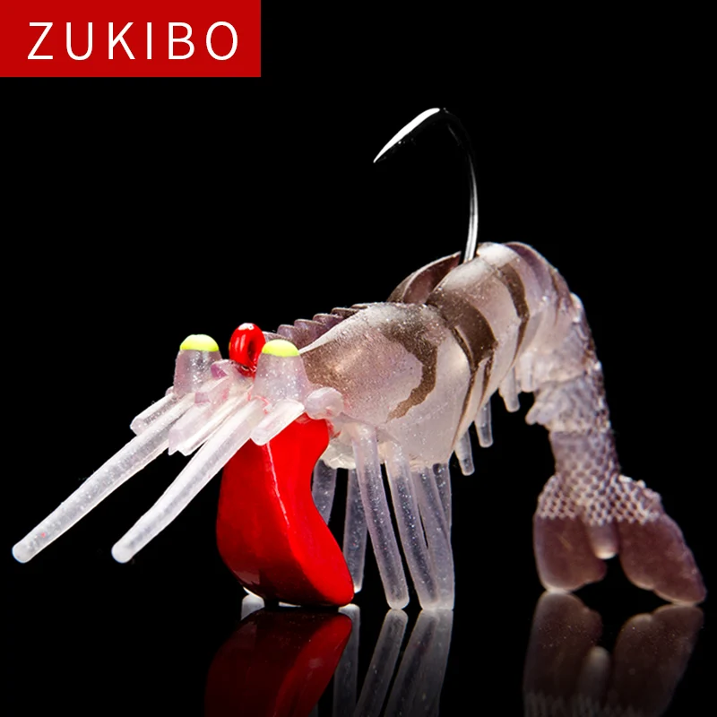 ZUKIBO воблеры Мягкая приманка рыболовная крючок мульти Рыбная силиконовые