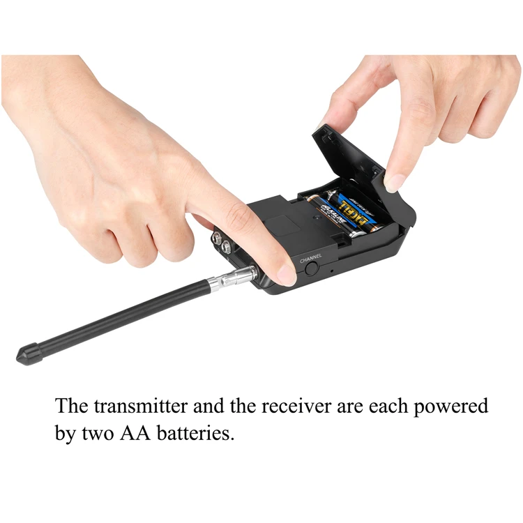 BOYA BY-WFM12 VHF Беспроводная микрофонная система для IOS Android смартфонов, видео зеркалок, видеокамер, аудио рекордеров, вещателей
