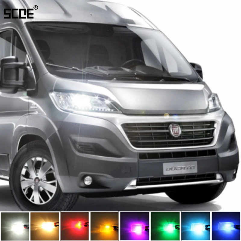 Для Fiat Ducato XL & Free Time Bus SCOE 2X 12SMD светодиодный передний парковочный фонарь боковой