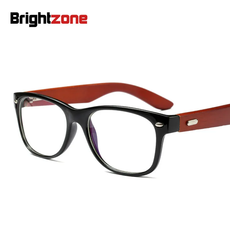 Лидер продаж Brightzone винтажные трендовые бамбуковые деревянные полные оправы для