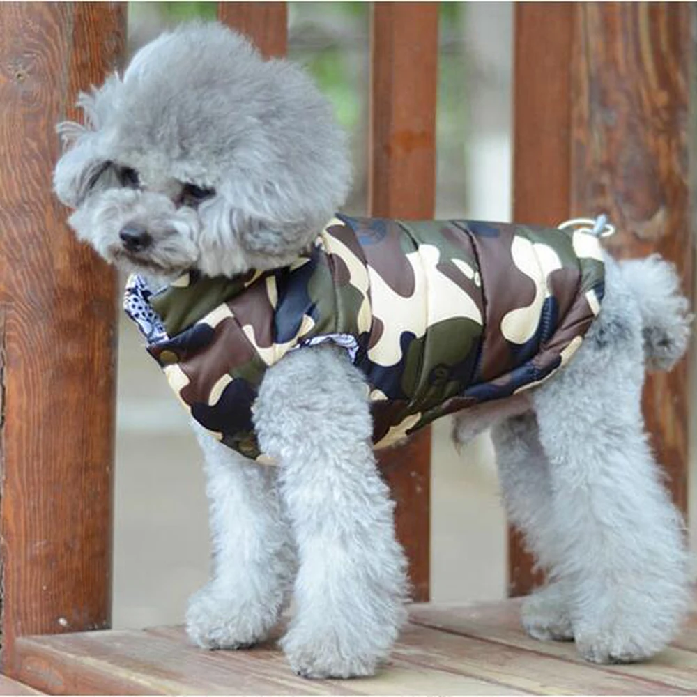 Водонепроницаемый Камуфляжный собачий Щенячий жилет для питомцев куртка