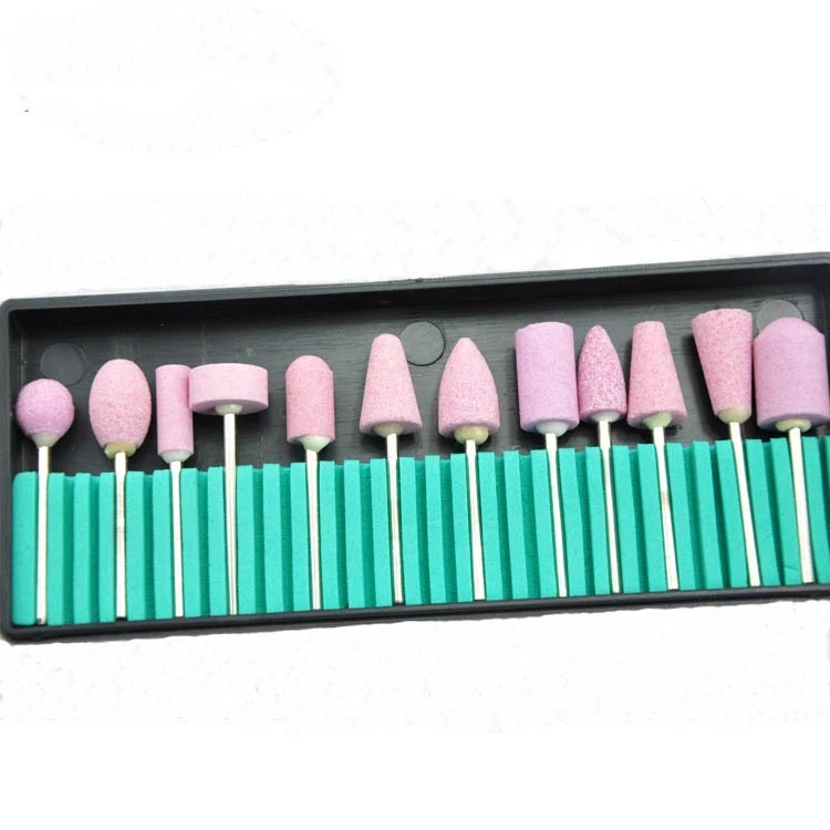 

BTYU !$455RT !!! 12pcs/Box Quality Sanding Stone Nail Bits Drills For Manicure Polish Nail Art Salon, free shipping