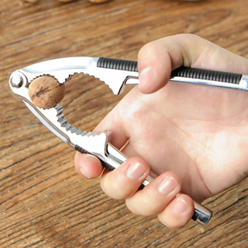 Nutcracker Zinc Alloy Kitchen Tools Practical Supplies Nuts Clip Walnut Cracker Multifunction Accessories Gadget | Дом и сад