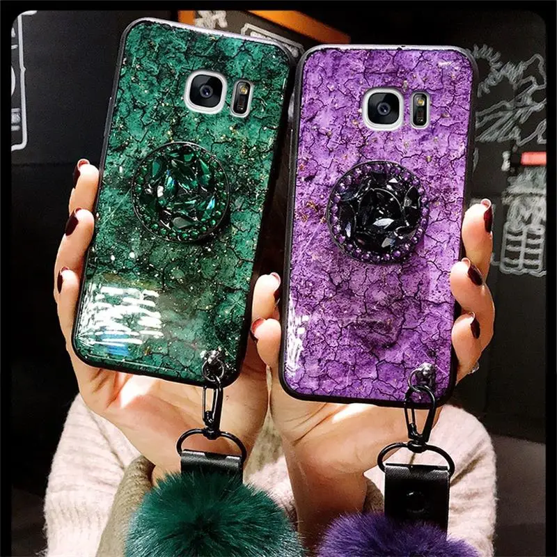 Мрамор Блестящий силиконовый чехол для samsung Galaxy J3 J5 J7 Prime J4 J6 A8 плюс J8 крышка на S7 край S8 S9 M10 M20 M30 Note 8, 9
