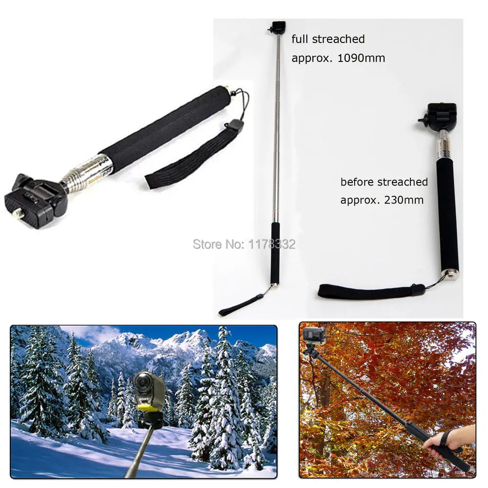 4 в 1 ручной монопод + чехол крепление для велосипеда/автомобиля SONY Cam HDR-AS15 HDR-AS20