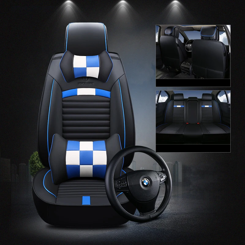 WLMWL универсальный кожаный чехол для автокресла BMW Все модели f30 f10 e46 x5 e70 x1 x3 e39 x4 f11