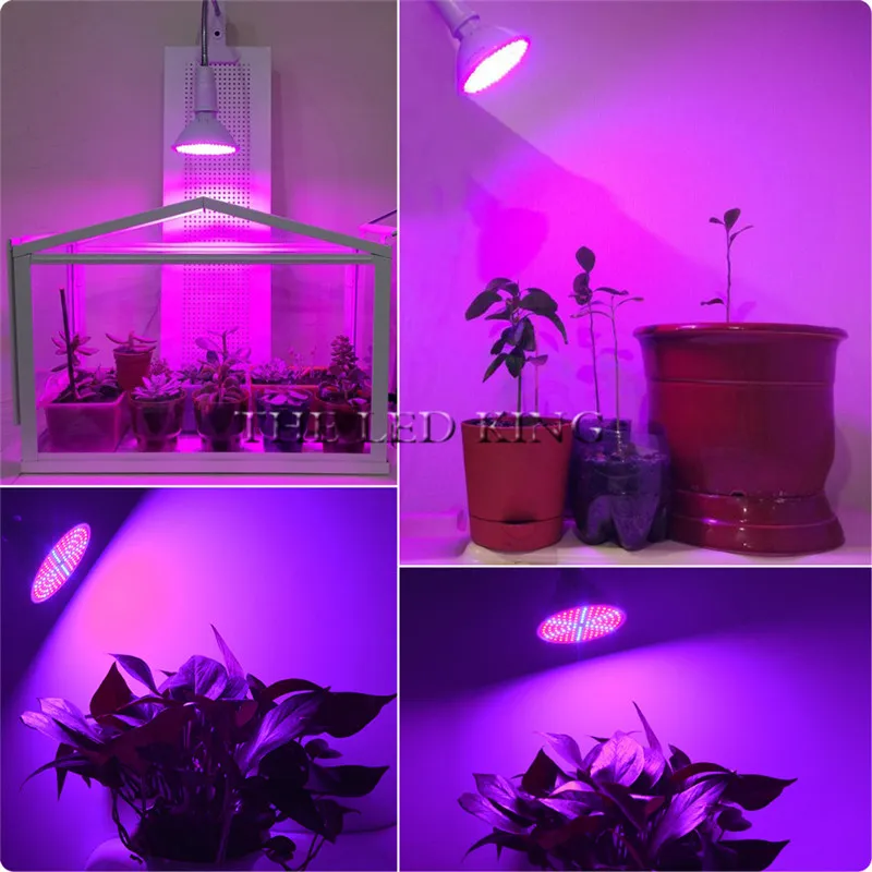 Полноспектральная Светодиодная лампа для выращивания растений двойная головка