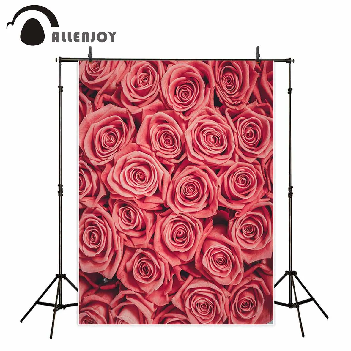 Allenjoy Свадебные розовые цветы настенные фоны для фотосъемки Романтический