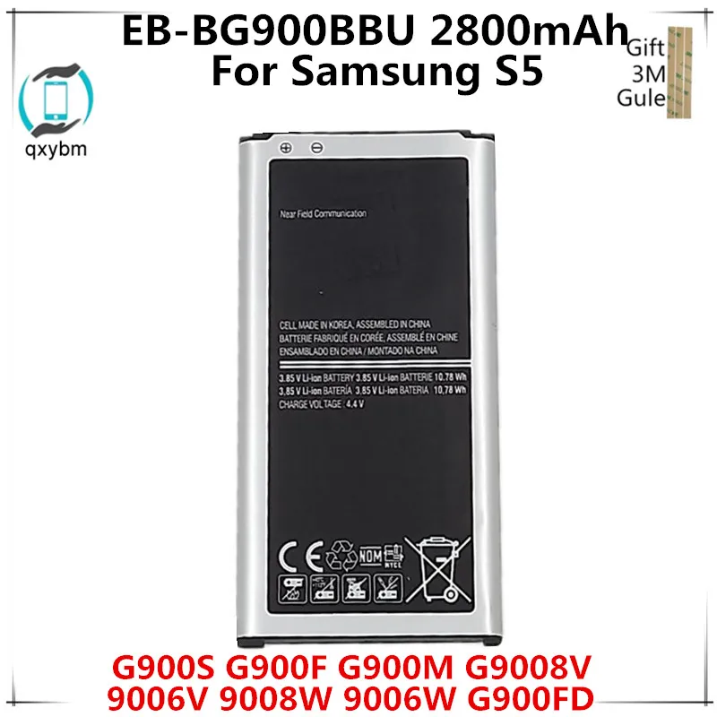 Аккумулятор для Samsung EB BG900BBU 2800 мАч S5 G900S G900F G900M G9008V 9006V 9008W 9006W G900FD|Аккумуляторы