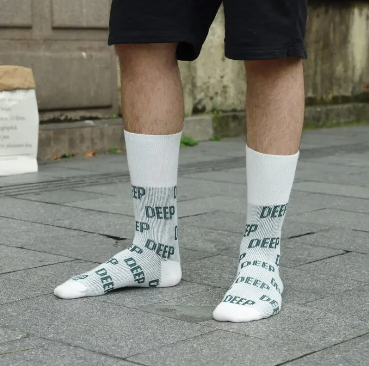 fashion Harajuku men socks cotton color letter autumn casual Breathable long happy sport women calcetines sokken | Мужская одежда