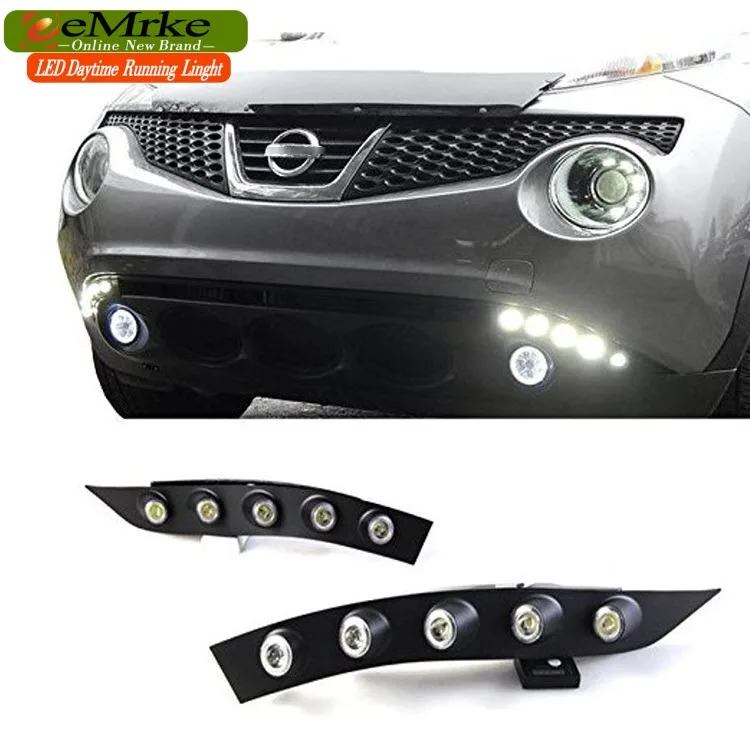 EeMrke Автомобильные светодиодные DRL Для Nissan Niss Juke F15 2010 2011 2012 2013 2014 Ксеноновые белые