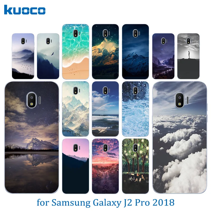 Прозрачный ТПУ чехол для телефона Samsung Galaxy J2 Pro 2018/SM-J250F гелевый Чехол с